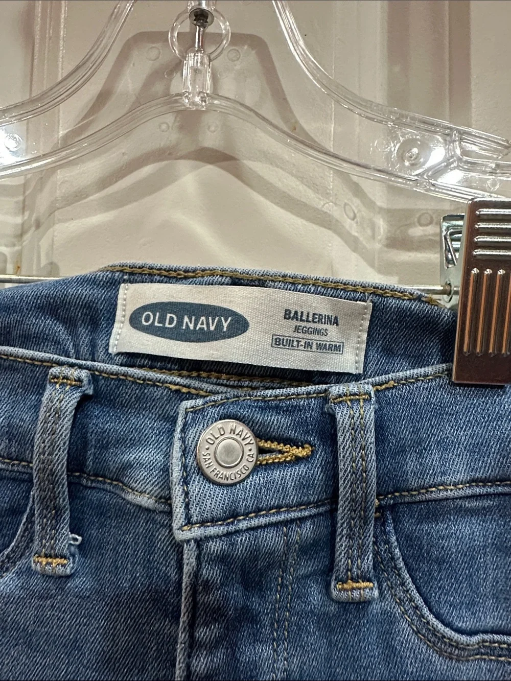 NWOT Old Navy Blue Kids Skinny Jeans - Faded Wash size 10
